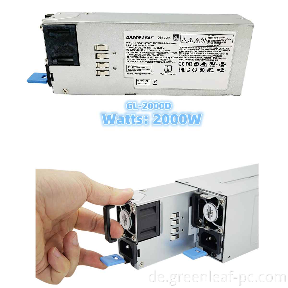 Ac 100-240v Hot Plug Server Power Supplies